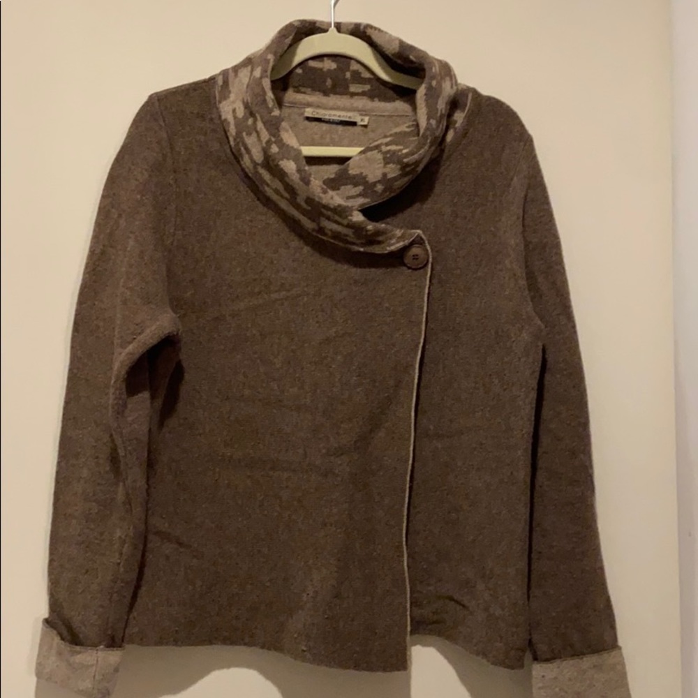 Chiaramente Wrap Wool Sweater XL
